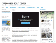 Tablet Screenshot of capecodecotoiletcenter.com